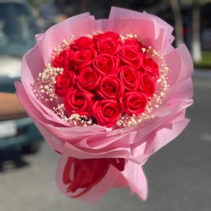 Bó Hoa Sáp Hồng Yêu Thương