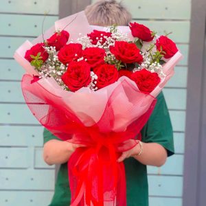 Bó Hoa Hồng Đỏ Ohara Xinh Xinh