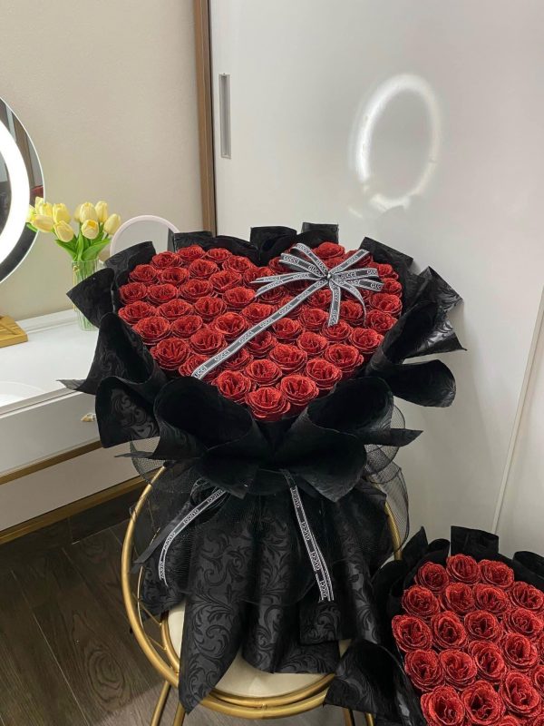 Bó Hoa Sáp Tình Yêu Đỏ Rực Rỡ