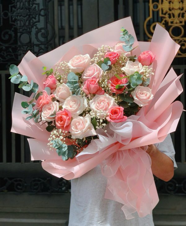 Bó Hoa Tình Hồng Vẹn Nguyên