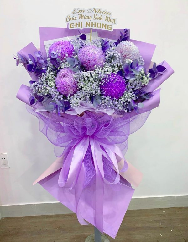 Bó Hoa Vầng Tím Ngọt Ngào