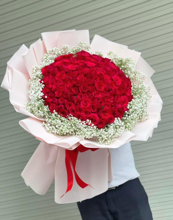 Bó Hoa Ngàn Nụ Hôn Đỏ