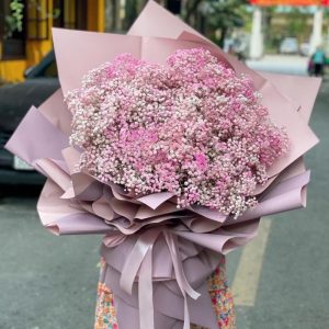 Bó Hoa Ánh Mây Hồng