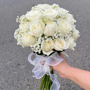 Bó Hoa Cưới Ngọc Nữ Trắng Ngần