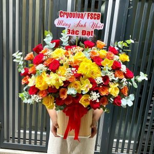 Giỏ Hoa Tinh Khôi và Rực Rỡ