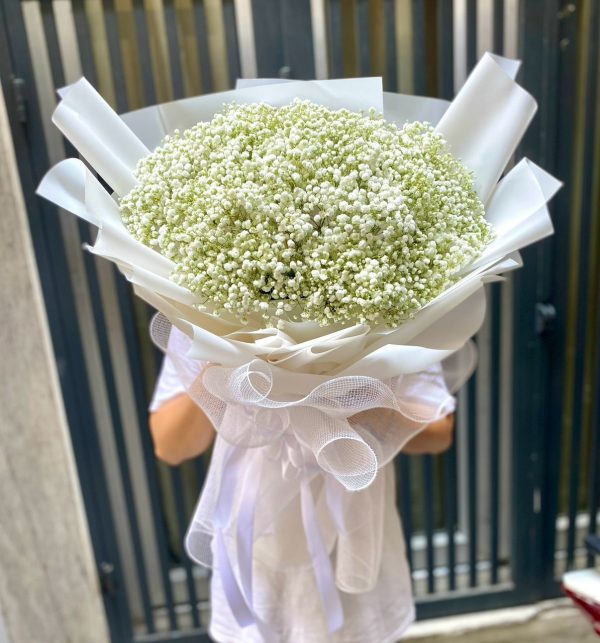 Bó Hoa Sương Trắng Nhẹ Nhàng