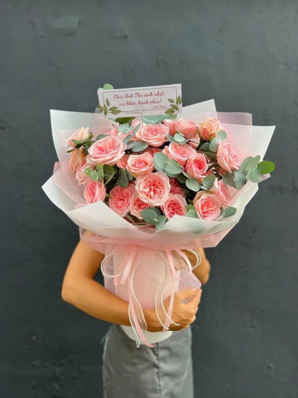 Bó Hoa Hồng Nhẹ Mộng Mơ