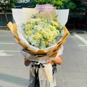 Bó Hoa Cẩm Tú Cầu Xanh