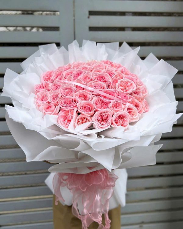 Bó Hoa Hương Hồng Ngày Mới 
