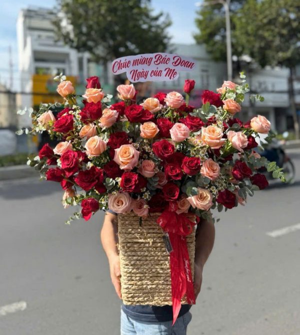 Giỏ Hoa Vườn Hoa Tri Ân