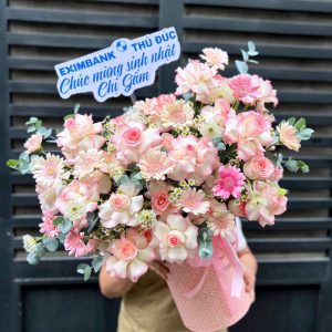 Giỏ Hoa Nét Xuân Dịu Êm