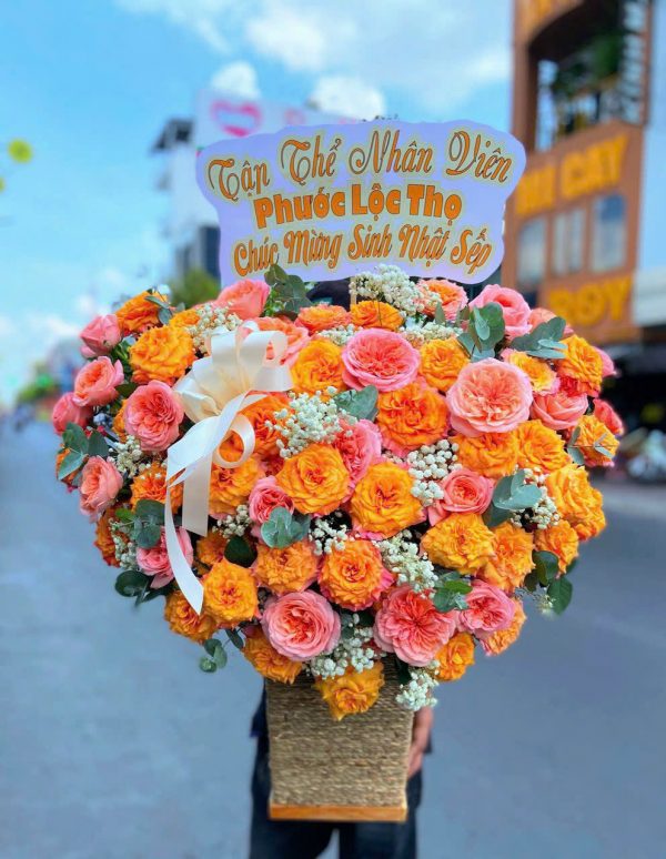 Giỏ Hoa Phúc Lộc Rạng Ngời