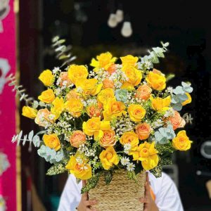 Giỏ Hoa Lộc Vàng Đón Nắng