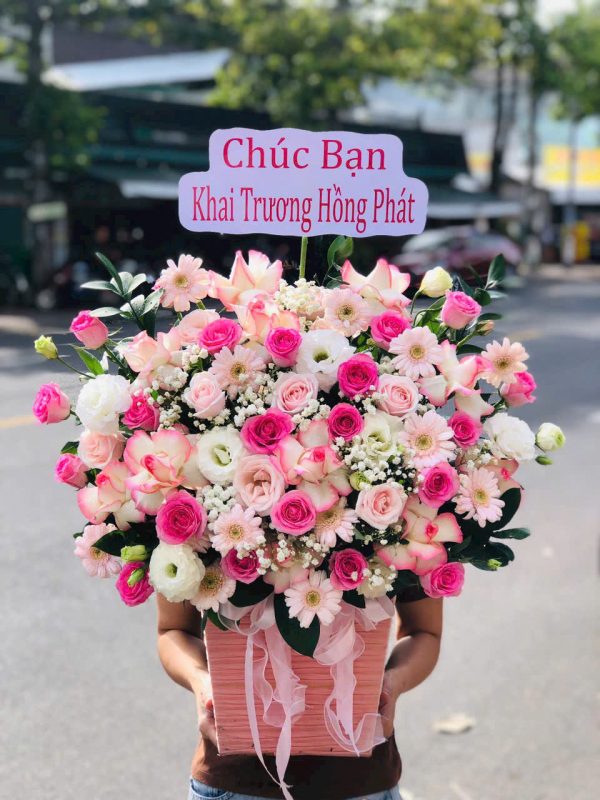 Giỏ Hoa Sắc Hoa Bình Yên