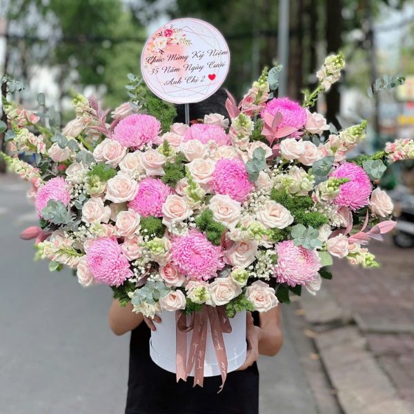 Giỏ Hoa Ngọt Ngào Bên Nhau