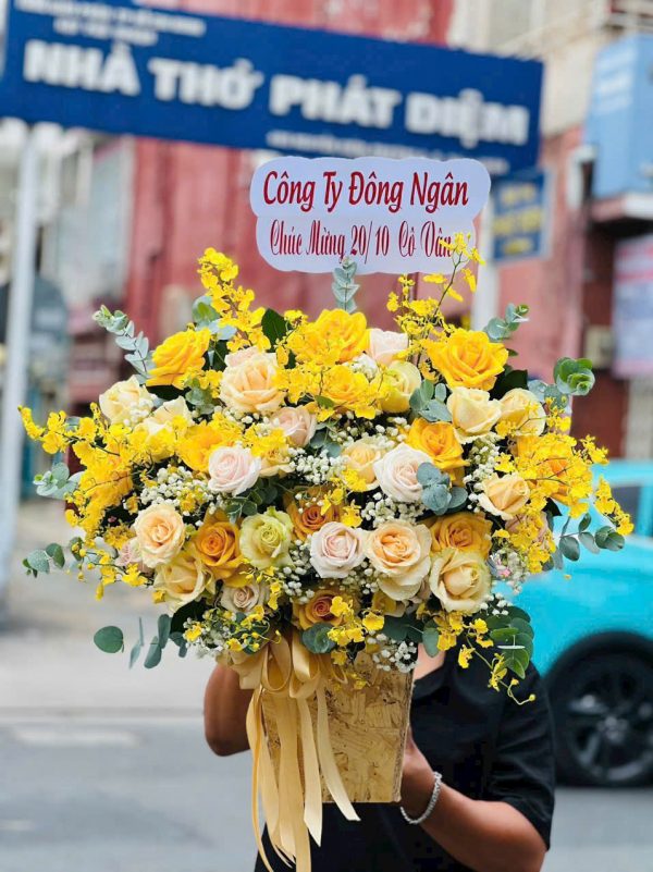 Giỏ Hoa Nắng Mai Yêu Thương