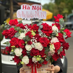 Giỏ Hoa Hương Sắc Yêu Thương