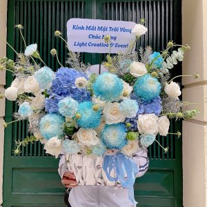 Giỏ Hoa Giấc Mơ Màu Xanh