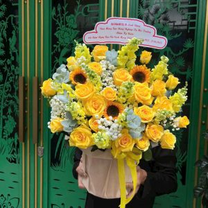 Giỏ Hoa Ánh Dương Rạng Ngời