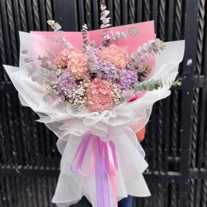 Bó Hoa Tú Cầu Sương Mai Rực Sắc
